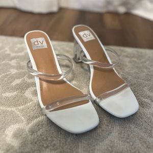 8.5 Dolce vida clear strap and heel sandal